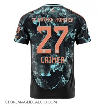 Bayern Munich Konrad Laimer #27 Maglia Gara Trasferta Repliche 2024-25
